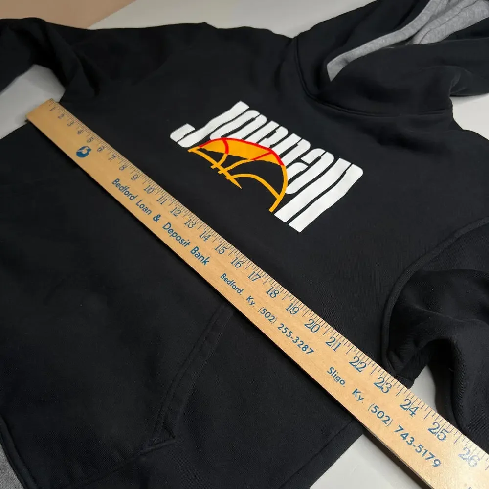 Jordan Black Pullover‎ Hoodie Size L Jumpman Logo Basketball Streetwear Hoodie